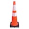 Tatco Traffic Cone, 10.75 x 10.75 x 28, Orange/Silver/Black 35500 - alternate 1